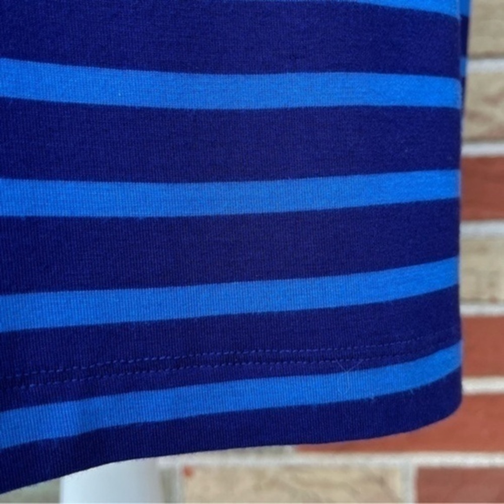 Calvin Klein Horizontal Blue Striped Sleeveless Sheath Dress 👗 - Picture 4 of 9